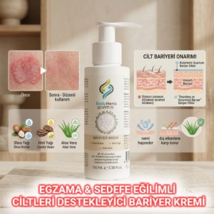 BODYHERTZ QUANTUM ENERJİLİ EGZAMA VE SEDEFE EĞİLİMLİ CİLTLERİ DESTEKLEYİCİ KREM