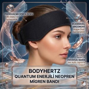 BODYHERTZ QUANTUM ENERJİLİ NEOPREN MİGREN BANDI